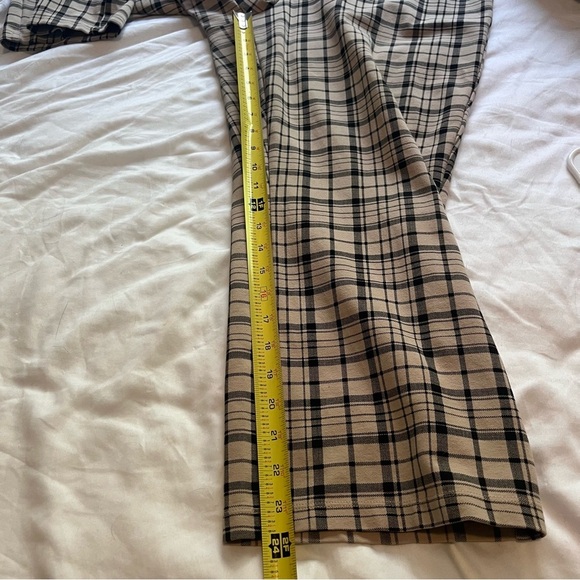 Sanctuary Carnaby Kick Crop Pant Tucson Plaid Elastic Waistband Stretch 1X - Picture 7 of 8